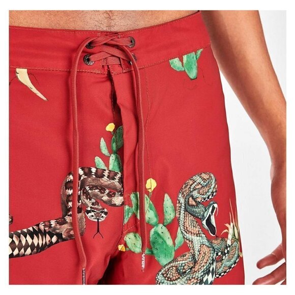 NWT VANS Mixed 18" Board Shorts Cargo Pocket Desert Nature Print Sz 34 NEW $55 - Picture 3 of 9